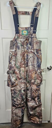Cabela's Dry-Plus Silent-Suede Bibs Size: L Realtree Camo Hunting Insulated