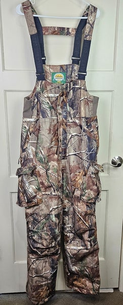 Cabela's Dry-Plus Silent-Suede Bibs Size: L Realtree Camo Hunting Insulated