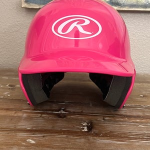 Pink Rawlings batting helmet