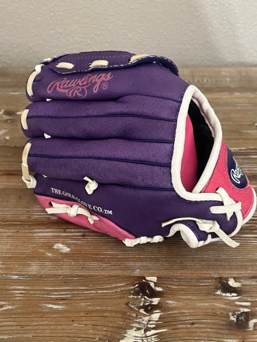 Pink and purple Rawlings 10 inch glove