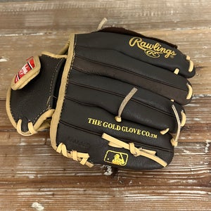 Brown Rawlings left-handed glove 10 inch