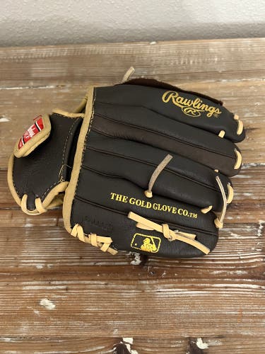 Brown Rawlings left-handed glove 10 inch