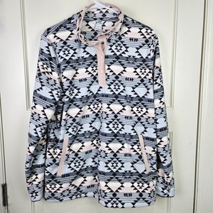 Duluth Trading Co. Women's Aztec 1/4 Snap Fleece Pullover Womens Size: L