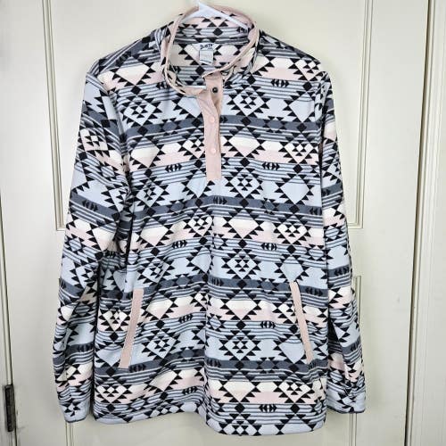 Duluth Trading Co. Women's Aztec 1/4 Snap Fleece Pullover Womens Size: L