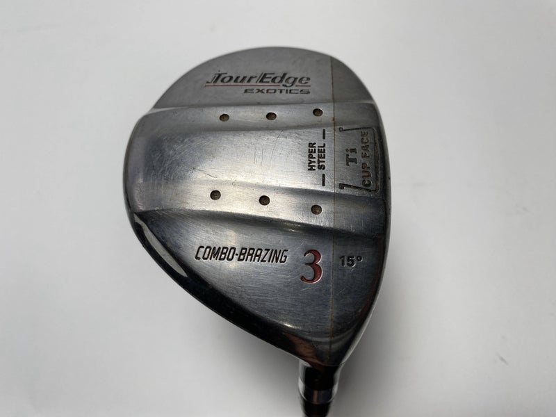 Tour Edge Exotics 3 Fairway Wood 15* Fujikura High Launch System Stiff Mens RH