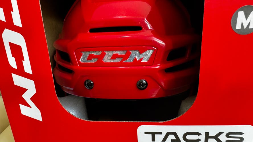 CCM Super Tacks X Senior Hockey Helmet - Red - Medium