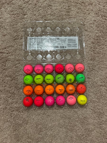 24 Pack Near Mint Colorful Balls