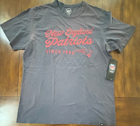 New England Patriots 47 brand T shirt Adult Size Large NWT