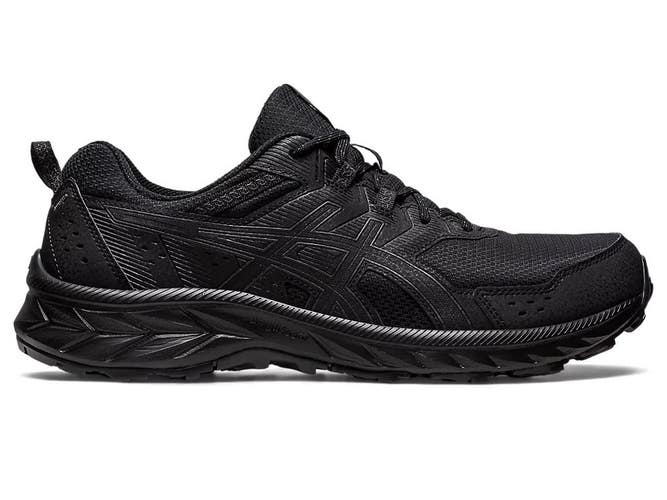 Asics Gel-Venture 9 Sneaker Men's 11.5 Black Lace-Up Trail Running Shoes PQ551