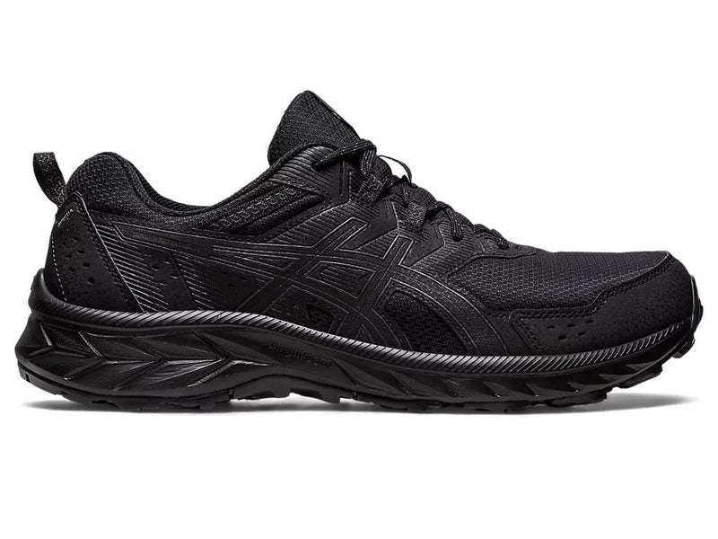 Asics Gel-Venture 9 Sneaker Men's 11.5 Black Lace-Up Trail Running Shoes PQ551