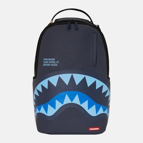 Sprayground Shark Central Late Arrival DLXSV Unisex Midnight Blue Backpack DSB3