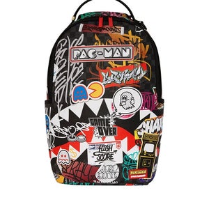 Sprayground Pacman Stickers DLXSV Unisex Multicolor Shoulder Strap Backpack DSB4