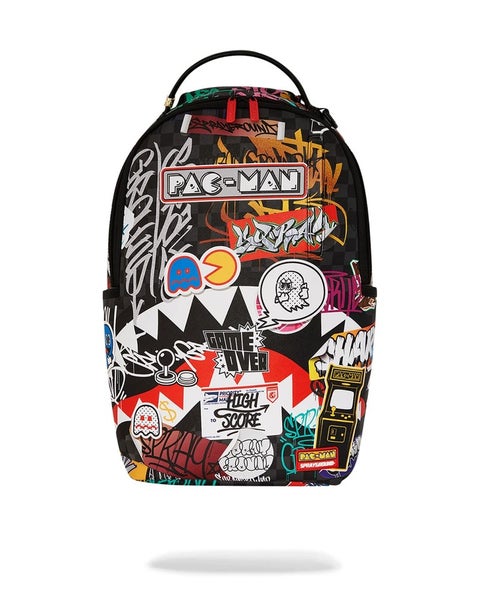 Sprayground Pacman Stickers DLXSV Unisex Multicolor Shoulder Strap Backpack DSB4