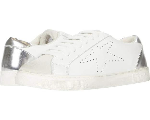 Steve Madden Rezume REZU01S1 Sneaker Women 10 White Leather lifestyle Shoe PQ544