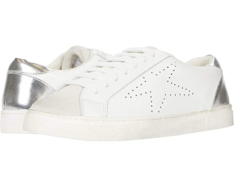 Steve Madden Rezume REZU01S1 Sneaker Women 10 White Leather lifestyle Shoe PQ544