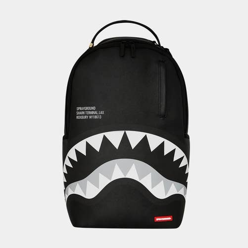 Sprayground Shark Central Lax Unisex OS Black White Laptop Sleeve Backpack DSB14