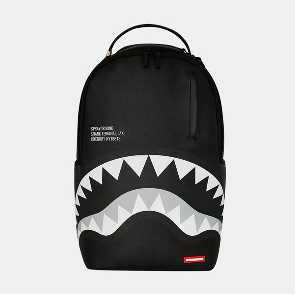 Sprayground Shark Central Lax Unisex OS Black White Laptop Sleeve Backpack DSB14