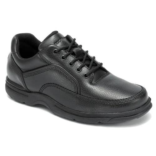 Rockport Ridgefield Eureka K71218 Men's 9.5 Black Lace-Up Walking Shoes PQ559