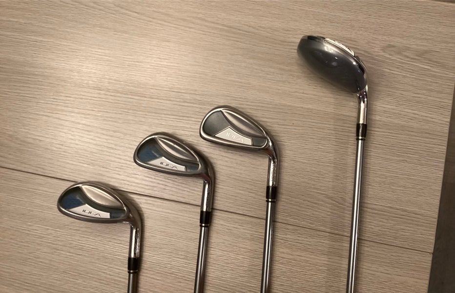 (4) Junior Adams Idea a7 OS Right Handed Ladies Flex Graphite Shaft (4 Clubs-Used)