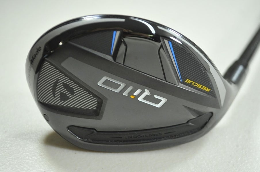 LEFT HANDED TaylorMade Qi10 Rescue 4-22* Hybrid Regular Flex Graphite #194646