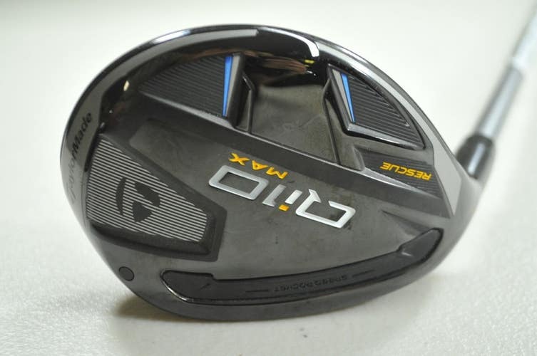 LEFT HANDED TaylorMade Qi10 Max Rescue 4-23* Hybrid Regular Flex Graphite 194666