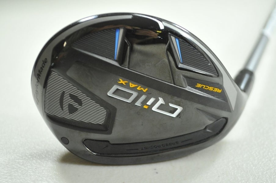 LEFT HANDED TaylorMade Qi10 Max Rescue 4-23* Hybrid Regular Flex Graphite 194666