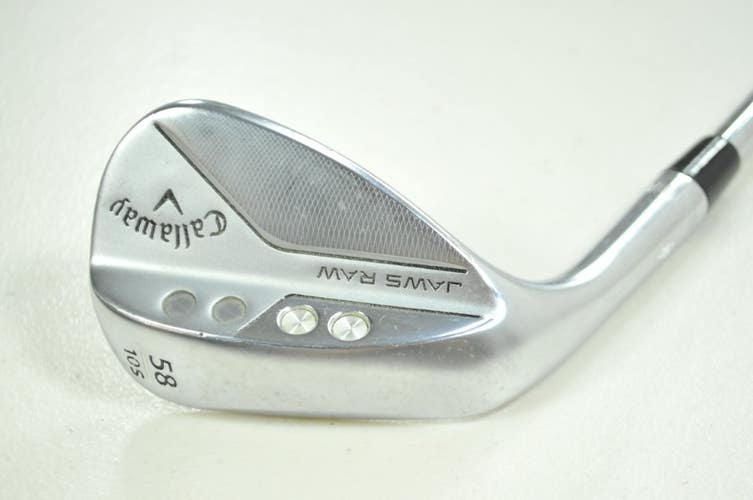 LEFT HANDED Callaway Jaws Raw Chrome 58*-10S Wedge DG Spinner Steel # 198900