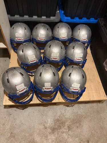 READ AD! 7 + 3 Adult Riddell Speed Helmet Bundle (Used)