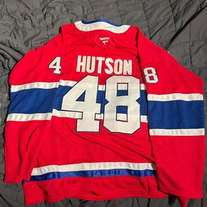 NEW Lane Hutson Montreal Canadiens Hockey Jersey Size 54 - XL