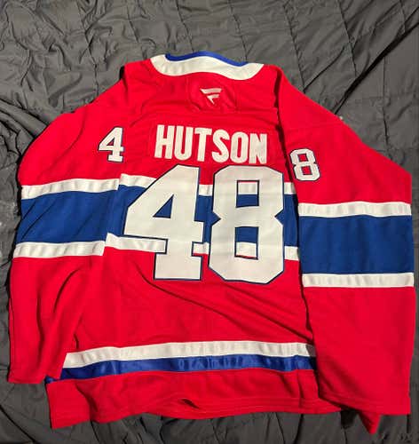 NEW Lane Hutson Montreal Canadiens Hockey Jersey Size 54 - XL