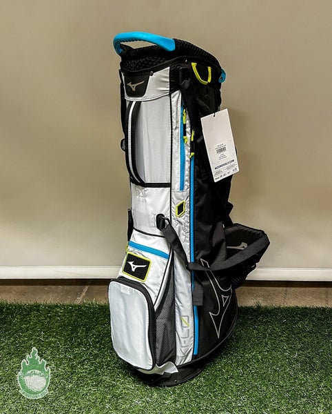 New With Tags Mizuno K1-LO 5-Way Stand Golf Bag Black/White/Blue/Green