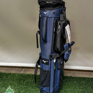 New With Tags Mizuno BR-D2 4-Way Stand Golf Bag Navy Blue 9 Pockets