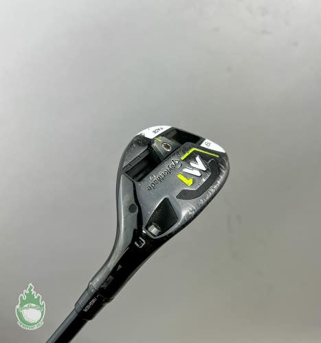 Used 2017 TaylorMade M1 Rescue 3 Hybrid 19* 80g Stiff Flex Graphite Golf Club