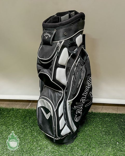 Used Callaway 10-Way Golf Cart Carry Bag Black