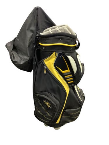 Used Cobra 14 WAY CART BAG Mens Cart Bag White/Black/Yellow 11347-S000251929