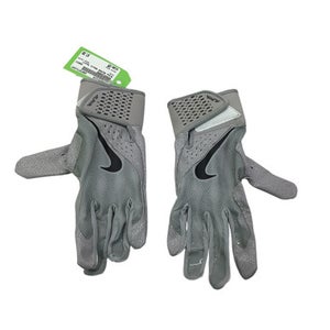 Used Nike ALPHA BB/SB Batting Gloves Grey SM 11347-S000251914