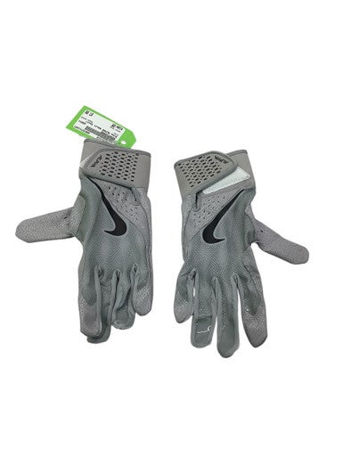 Used Nike ALPHA BB/SB Batting Gloves Grey SM 11347-S000251914