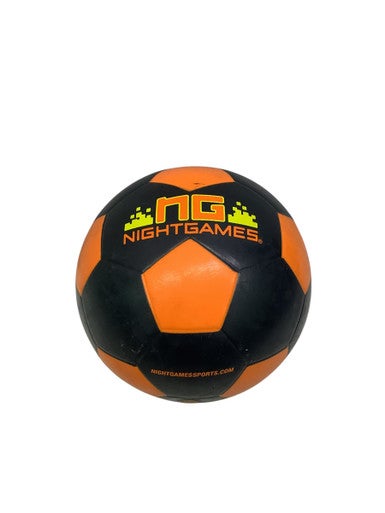 Used BLACK AND ORANGE BALL All Size Soccer Ball Black 5 11347-S000251830