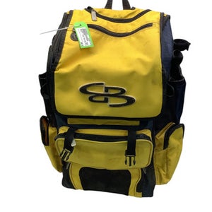 Used BoomBah 4 BAT ROLLING BAG BB/SB Player Wheeled Bag Navy Blue And Yellow 11347-S000252028