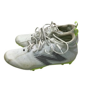 Used New Balance RUSH LAX Cleats Mens White Senior 10 11347-S000252009