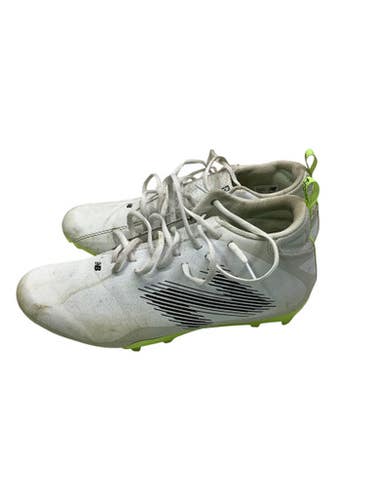Used New Balance RUSH LAX Cleats Mens White Senior 10 11347-S000252009