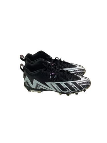 Used Adidas Adult FB Cleats Black And White Senior 13 11347-S000251985