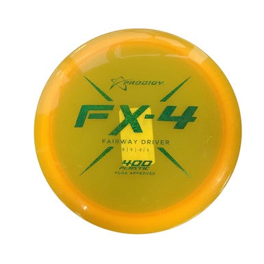 Used Prodigy FX4 FAIRWAY DRIVER 400 PLASTIC Disc Golf Driver Yellow 11479-S000400046