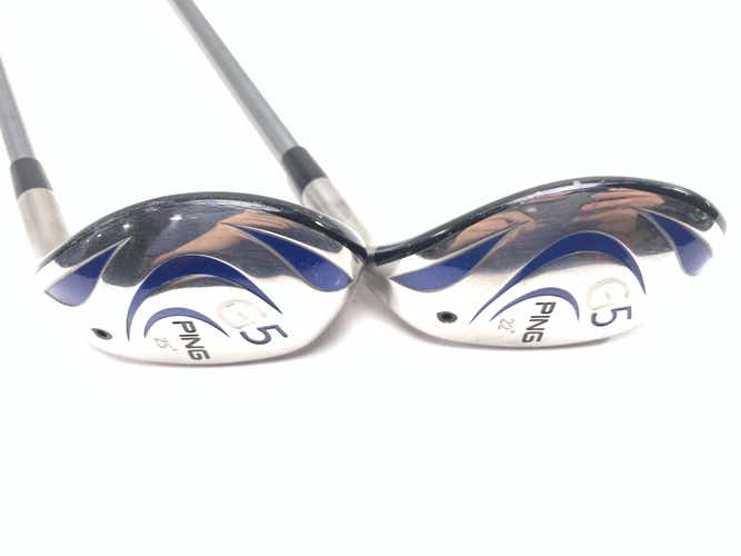 Ping G5  &  Hybrid Set 22* 25* TFC100 Regular Graphite Mens RH