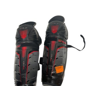 Used CCM QLT250 Junior Shin Guards Black 13" 11847-S000028066