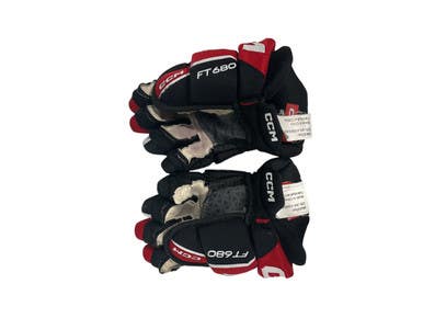 Used CCM FT680 Junior Gloves Red 10" 11847-S000028051