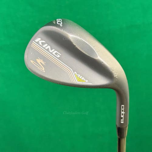 Cobra King MIM Black 60-C11 60 Lob Wedge  KBS Hi-REV 2.0 125 Black Steel Stiff