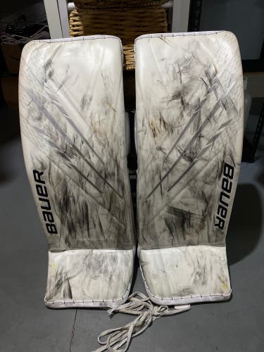 Small Bauer Hyperlite Goalie Leg Pads (Used)