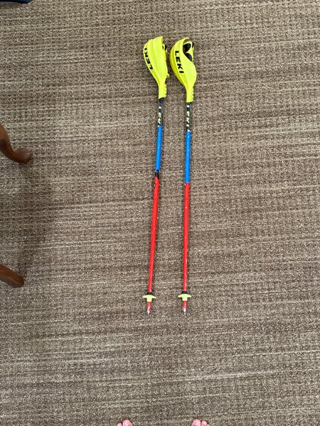 Leki Slalom Ski Poles with Guards 105cm (Used)