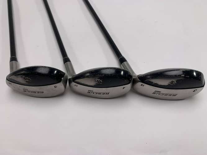 TaylorMade Rescue Mid Hybrid Set 3 4 5 19* 22* 25* Ultralite Regular Mens RH